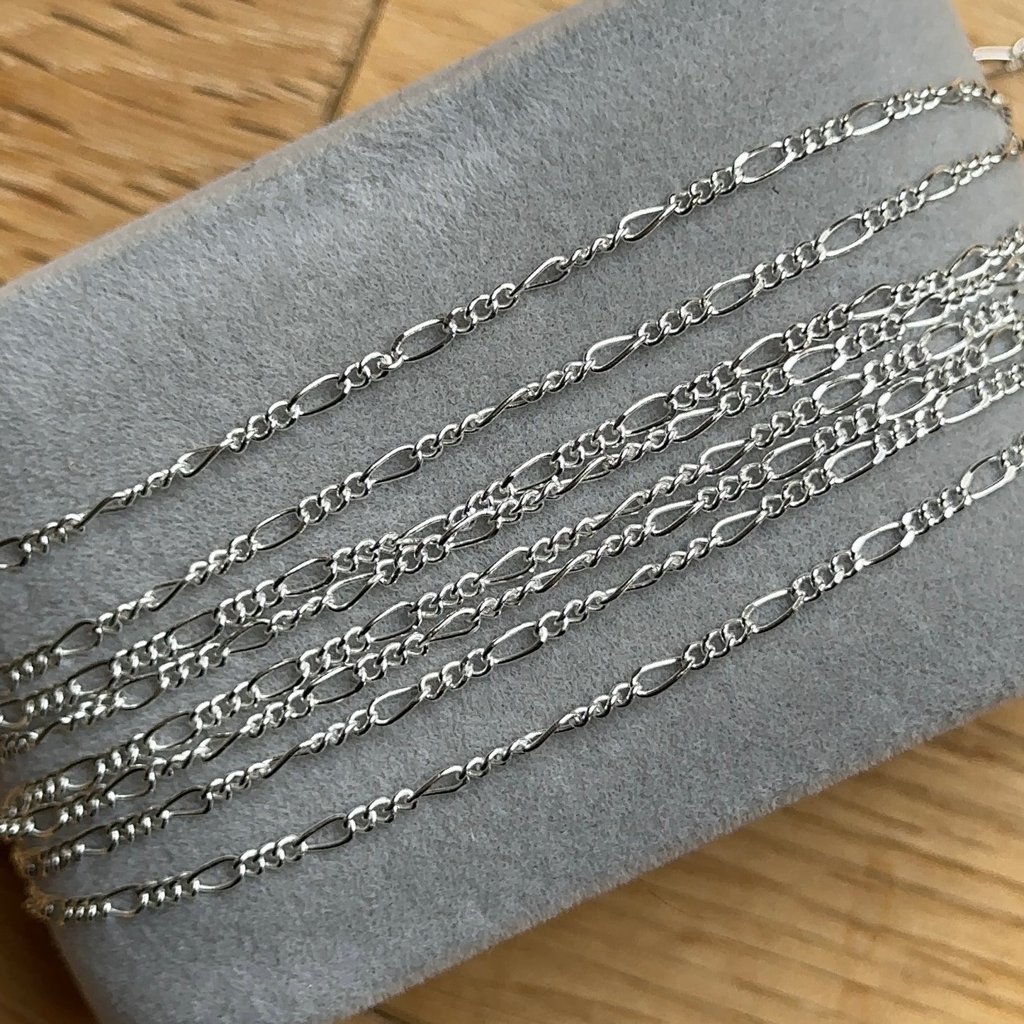 Sterling Silver Figaro Chain