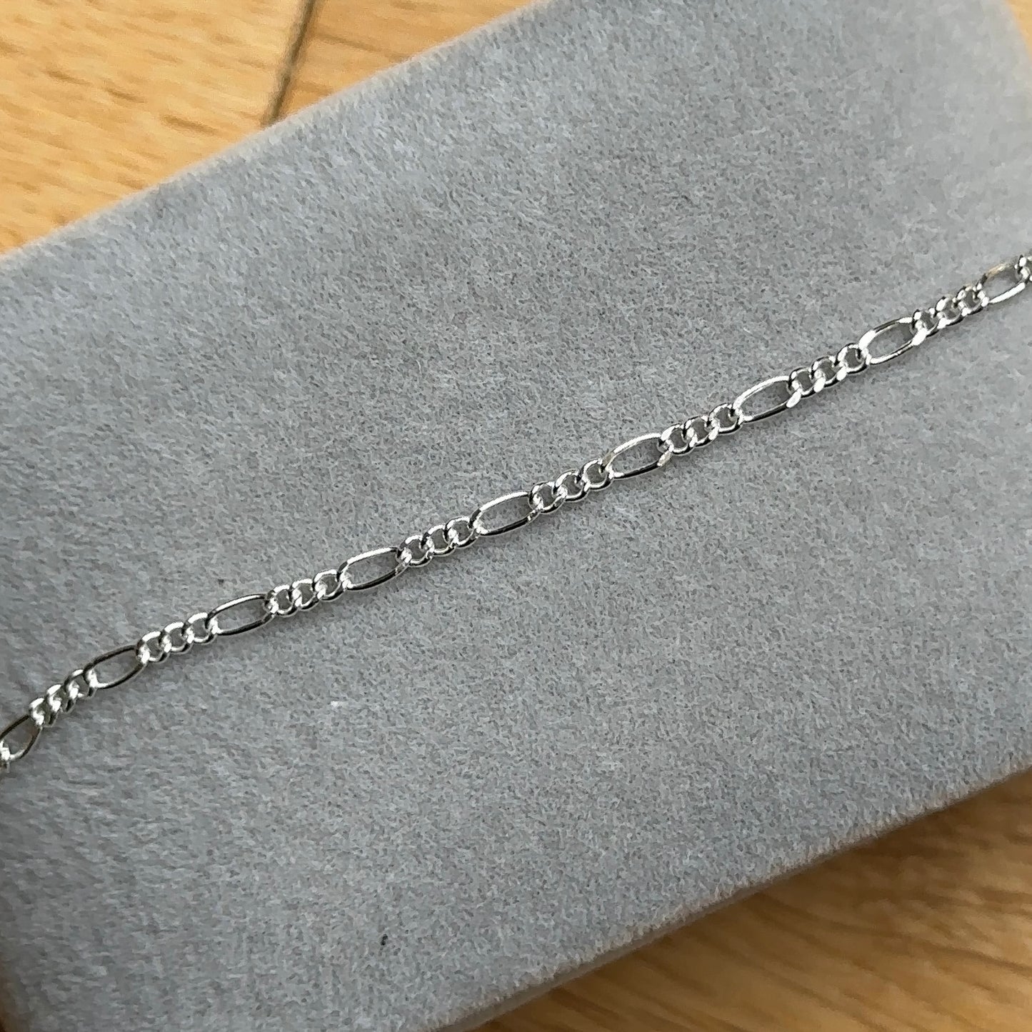 Sterling Silver Figaro Chain