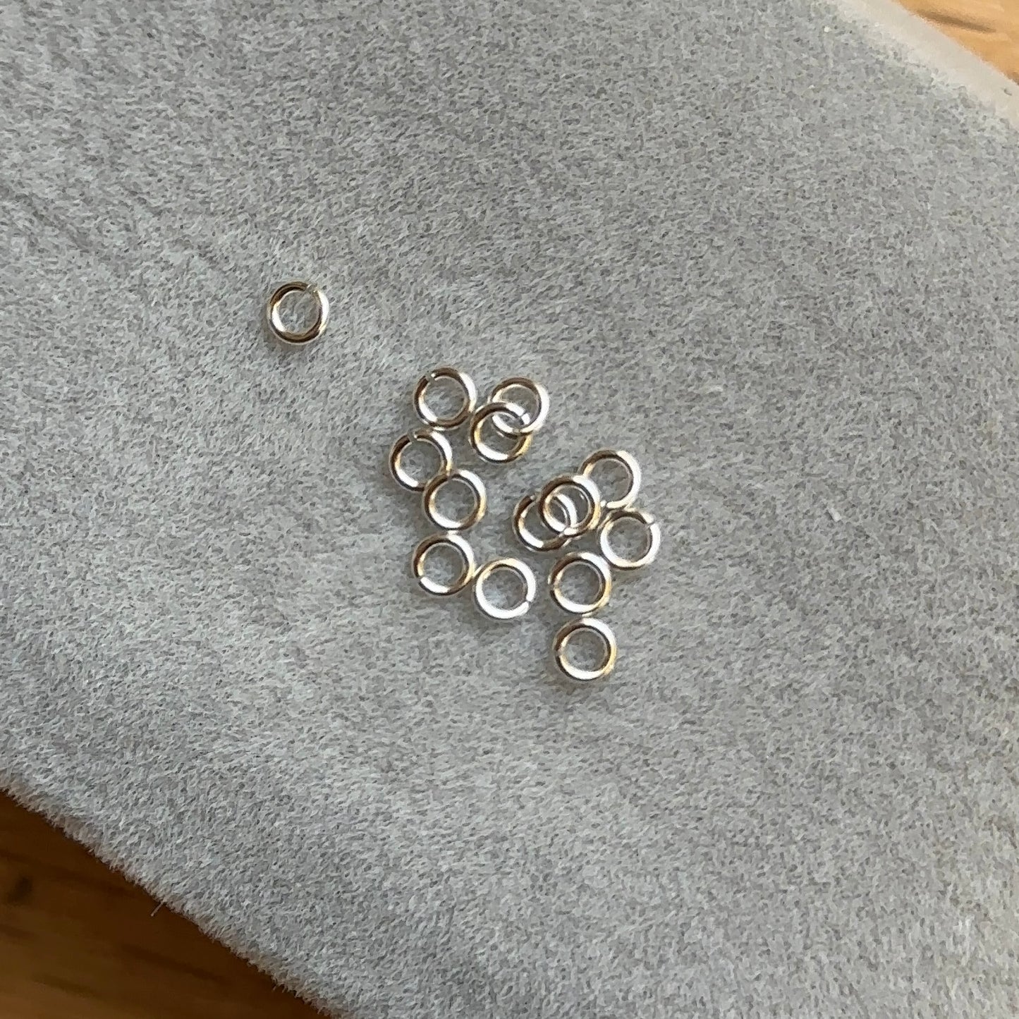 Sterling Silver 3mm 24 Gauge Jump Rings x10