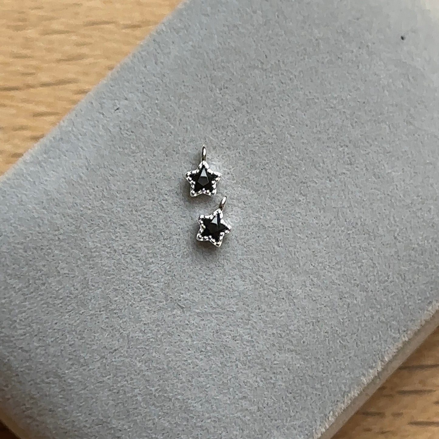Sterling Silver Black Star Pendant Charm