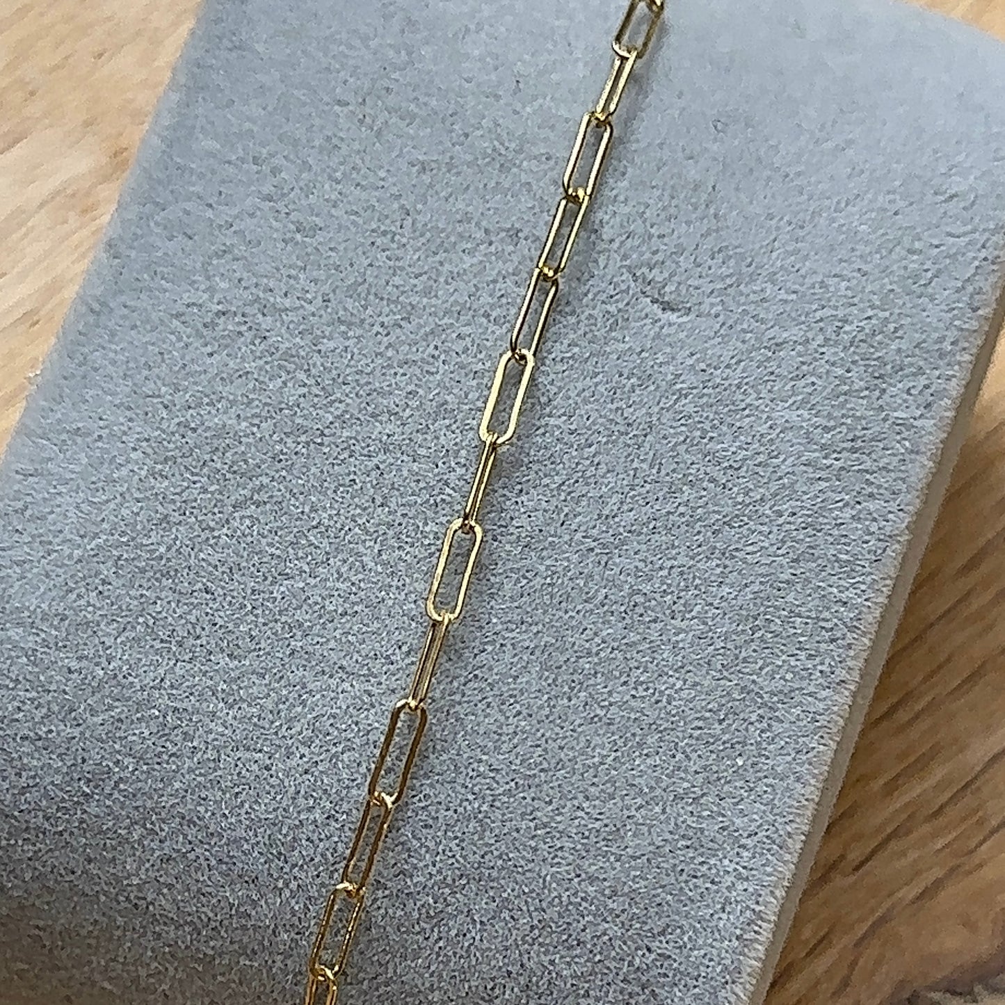 14K Gold Filled Small Paperclip Chain