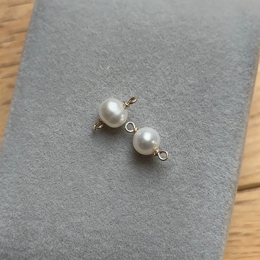 14k Gold Filled Freshwater Pearl Connector