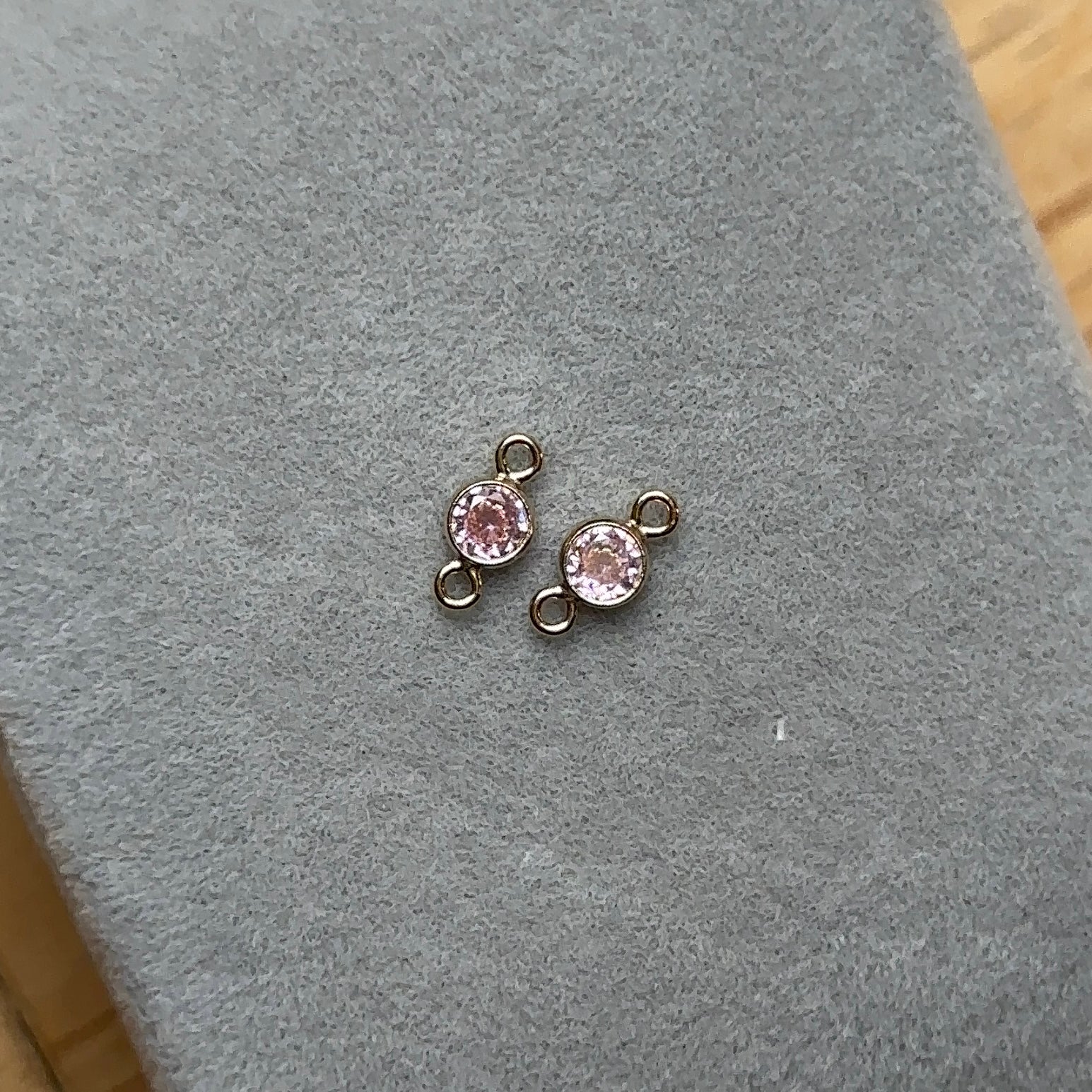 14K Gold Filled Pink Connector Charm – Eternal Bond Permanent Jewellery ...