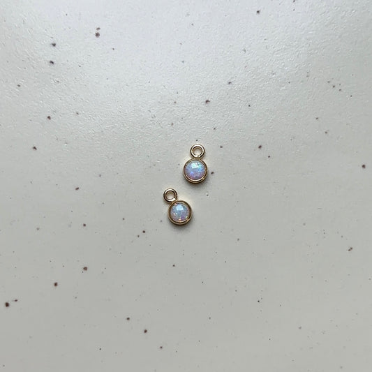 Gold Filled Opal Pendant Charm