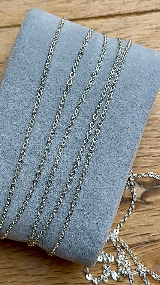 Sterling Silver Flat Cable Chain