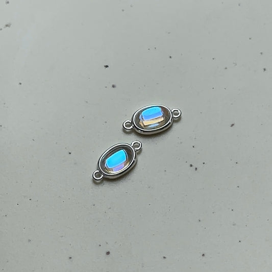 Sterling Silver Moonstone Connector