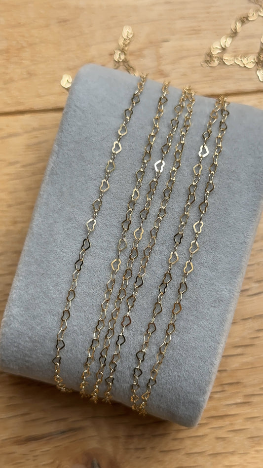 Gold filled Heart Chain