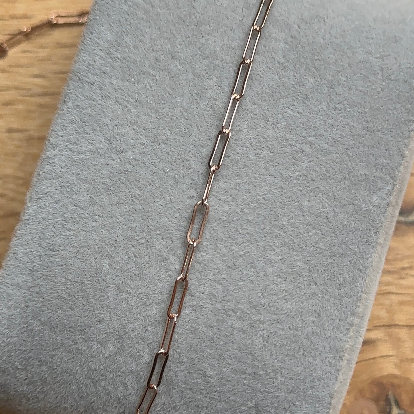 Rose Gold Filled Paperclip Chain