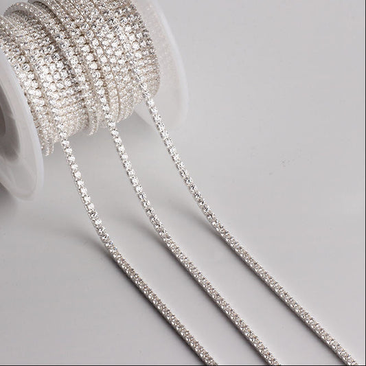 Sterling Silver Square Tennis Chain