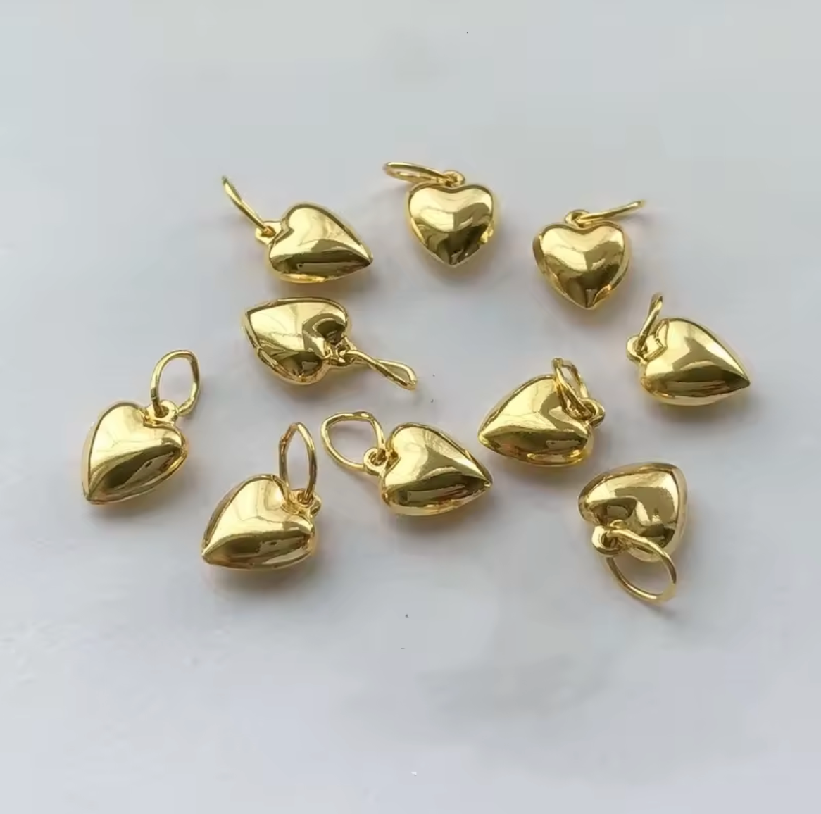 14K Gold Filled Heart Charm